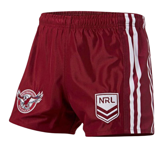 Manly Warringah Sea Eagles Mens Home Supporter Shorts