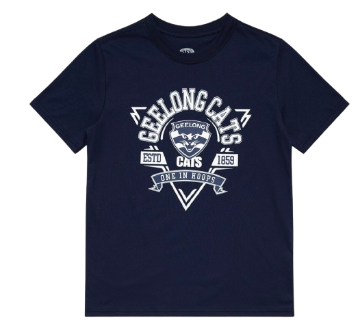 Geelong Cats Youths Banner Tee