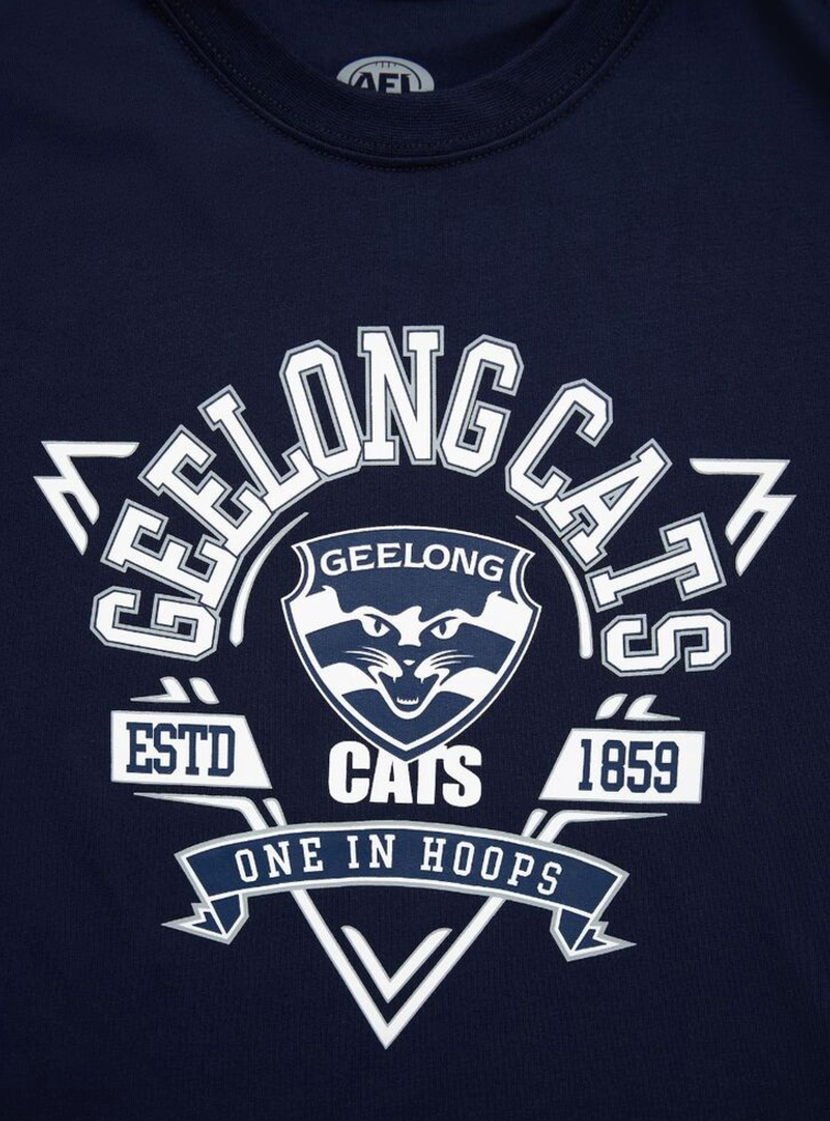 Geelong Cats Youths Banner Tee