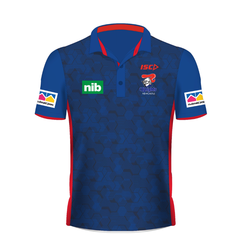 Newcastle Knights Mens Performance Polo Shirt