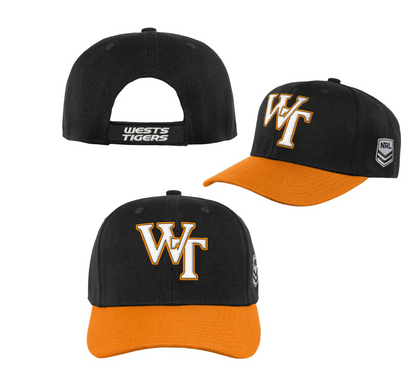 West Tigers Alt Crest Velcro Supporter Cap (Black)