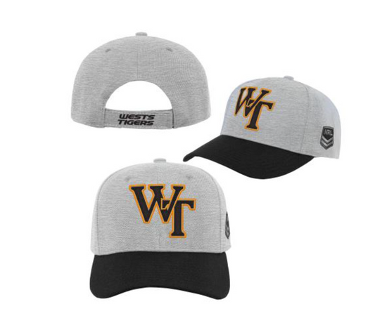 West Tigers Alt Crest Velcro Supporter Cap (Grey)