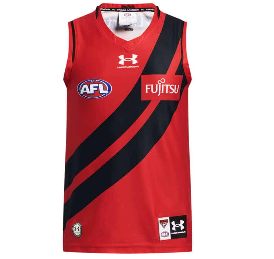 Essendon Bombers AFL Mens Away Replica Guernsey