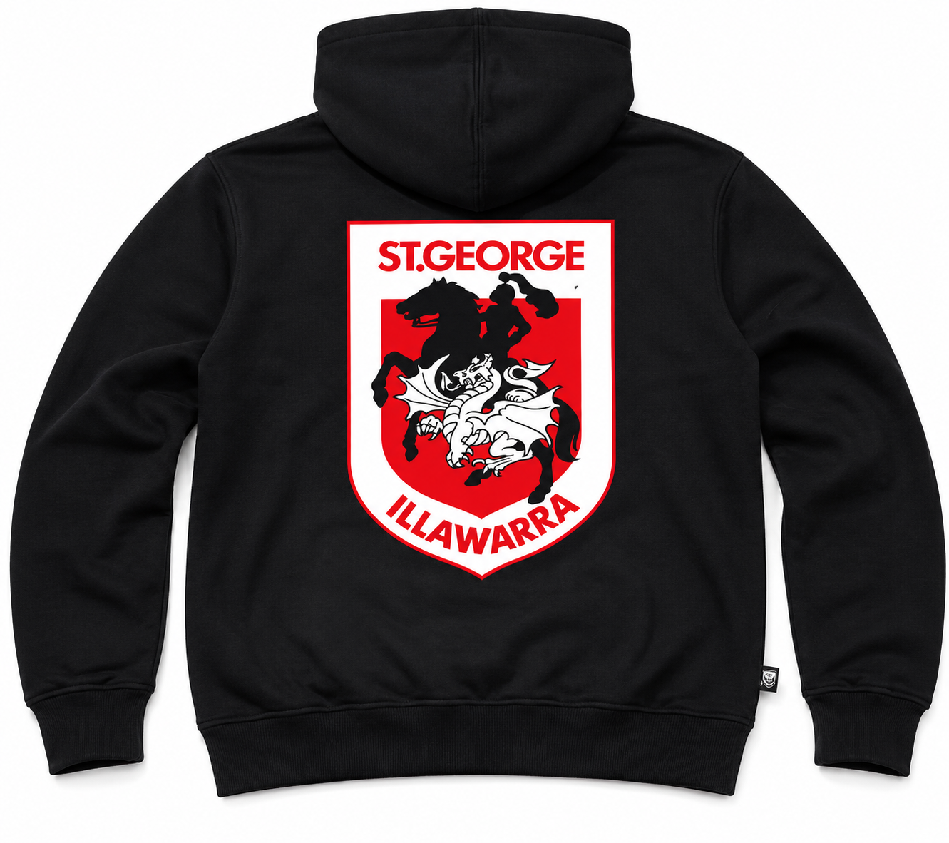 St George Illawarra Dragons Black Supporter Hoodie