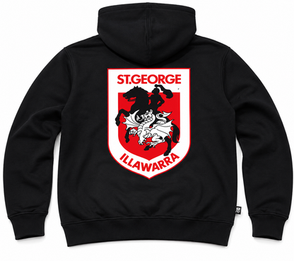St George Illawarra Dragons Black Supporter Hoodie