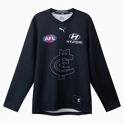 Carlton Blues AFL Adults Long Sleeve Throwback Guernsey