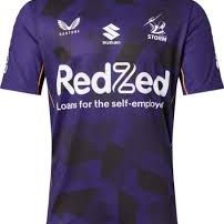 Mens Melbourne Storm Training Shirt (Purple)